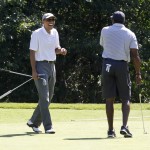 Obama Balances World Crises With Golf, Time Off